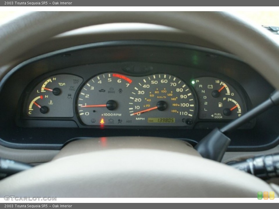 Oak Interior Gauges for the 2003 Toyota Sequoia SR5 #77028988