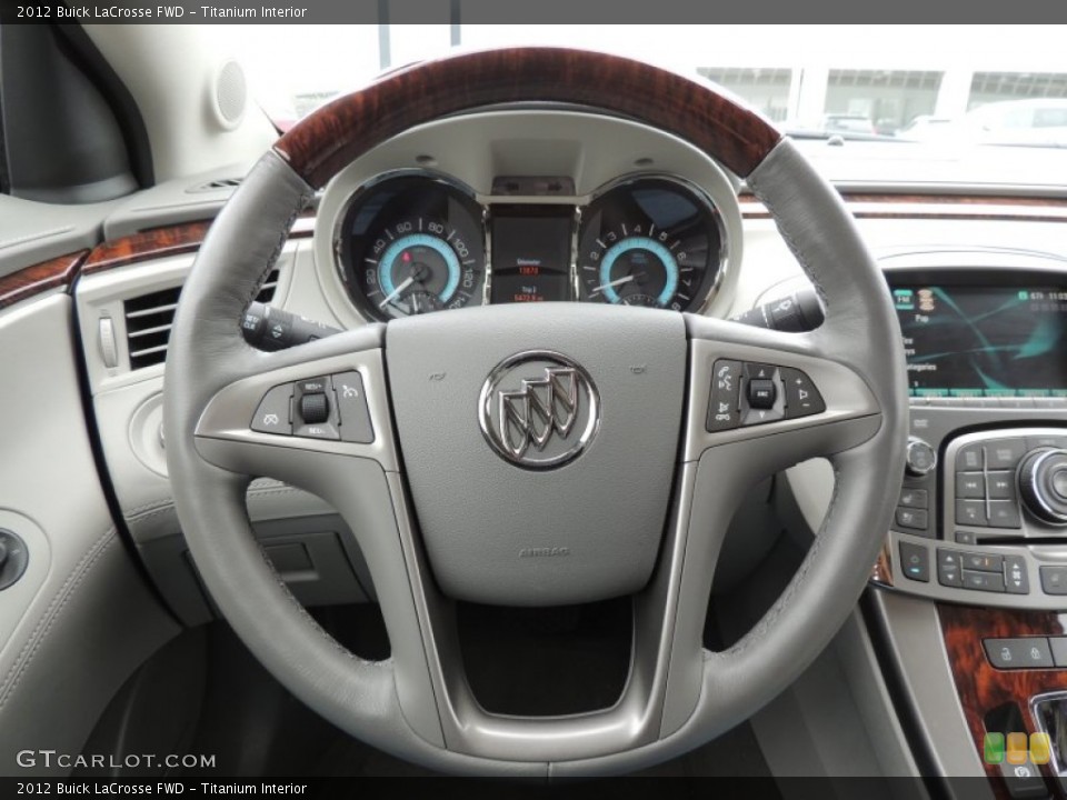 Titanium Interior Steering Wheel for the 2012 Buick LaCrosse FWD #77029053