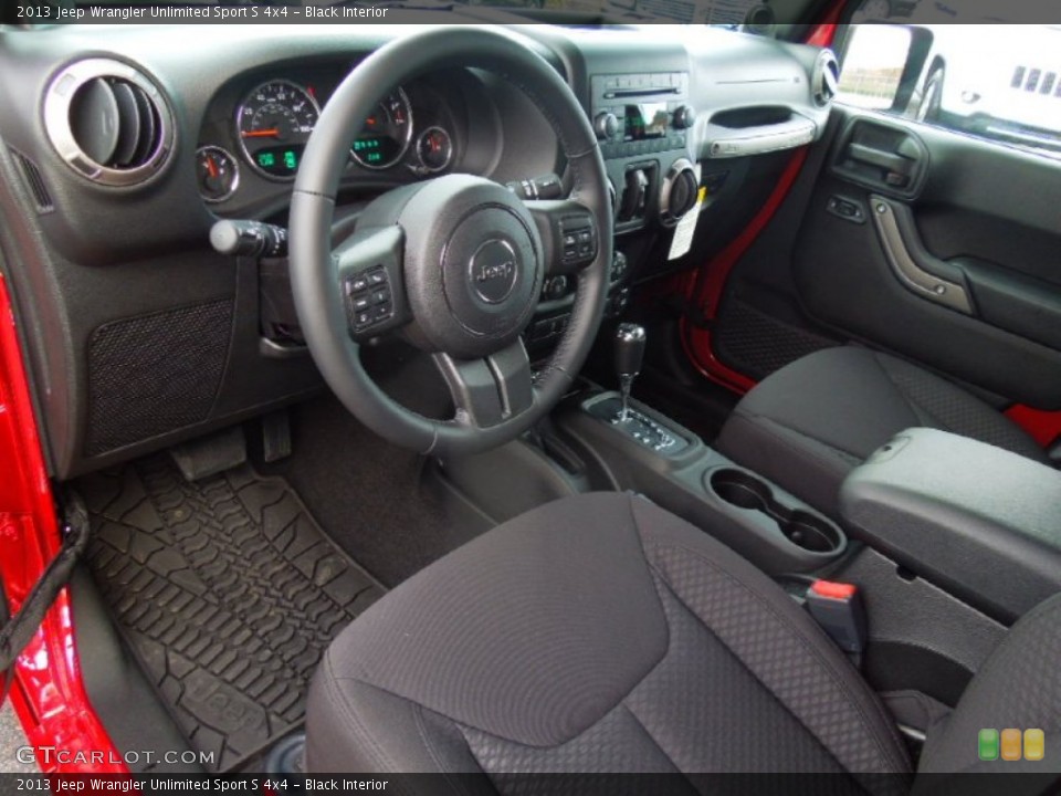 Black 2013 Jeep Wrangler Unlimited Interiors