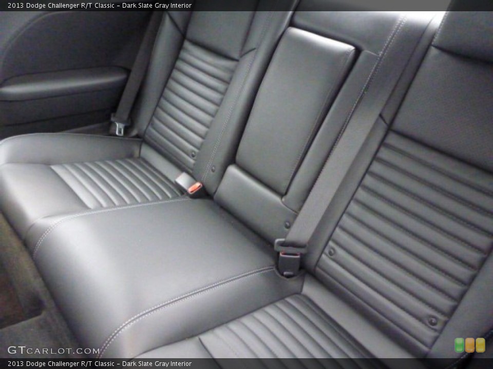 Dark Slate Gray Interior Rear Seat for the 2013 Dodge Challenger R/T Classic #77029143