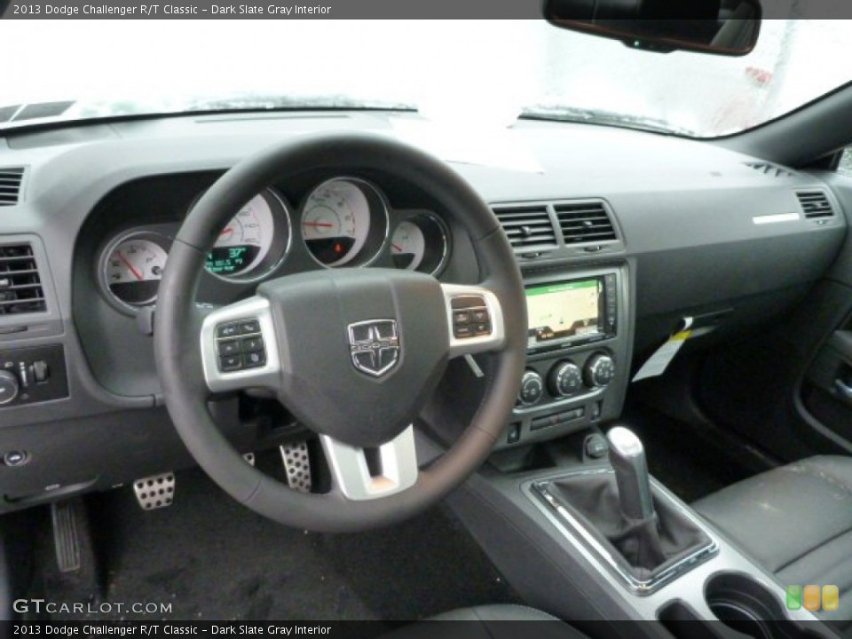 Dark Slate Gray Interior Dashboard for the 2013 Dodge Challenger R/T Classic #77029158