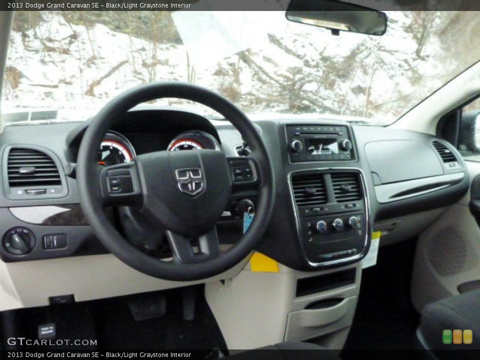 Black/Light Graystone Interior Dashboard for the 2013 Dodge Grand Caravan SE #77029576