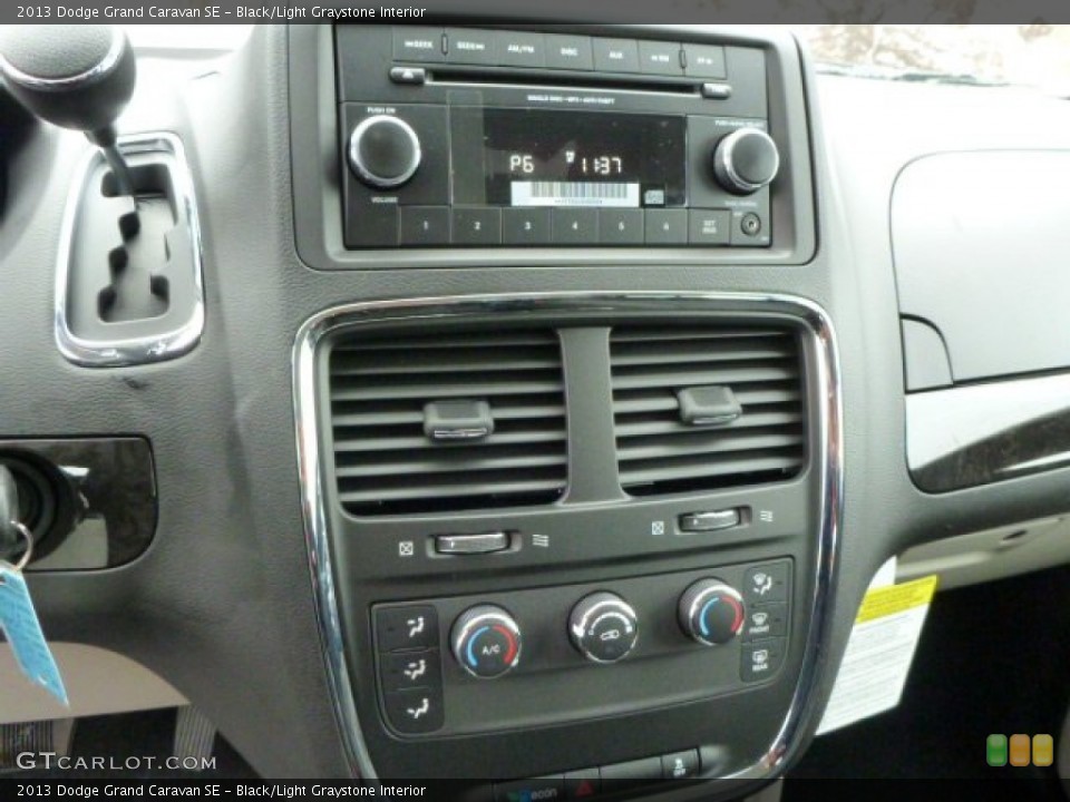 Black/Light Graystone Interior Controls for the 2013 Dodge Grand Caravan SE #77029692