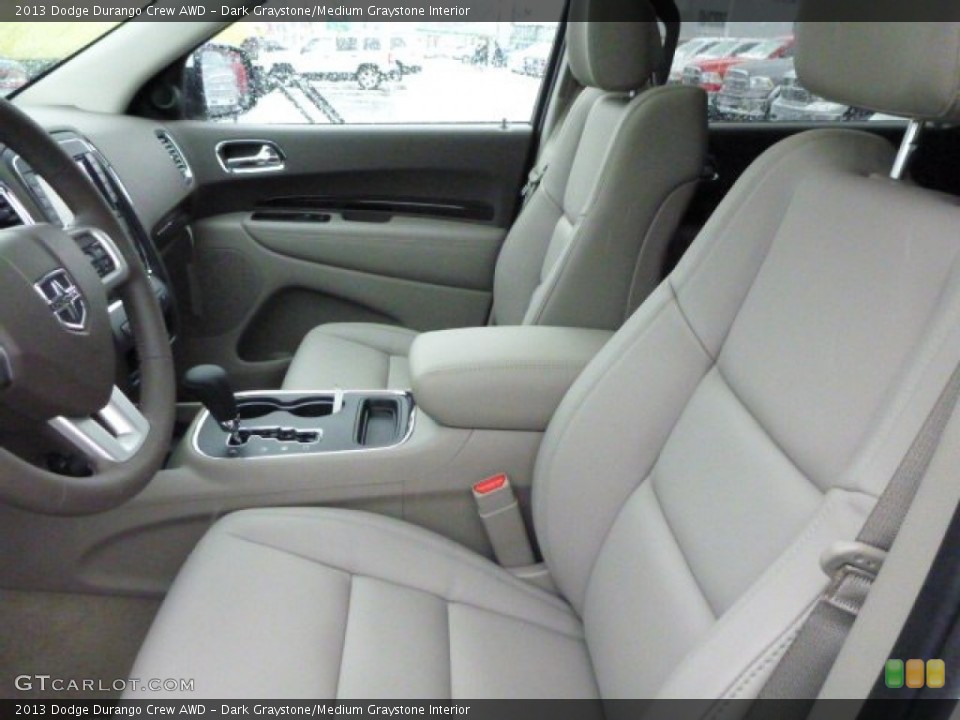 Dark Graystone/Medium Graystone Interior Front Seat for the 2013 Dodge Durango Crew AWD #77030255