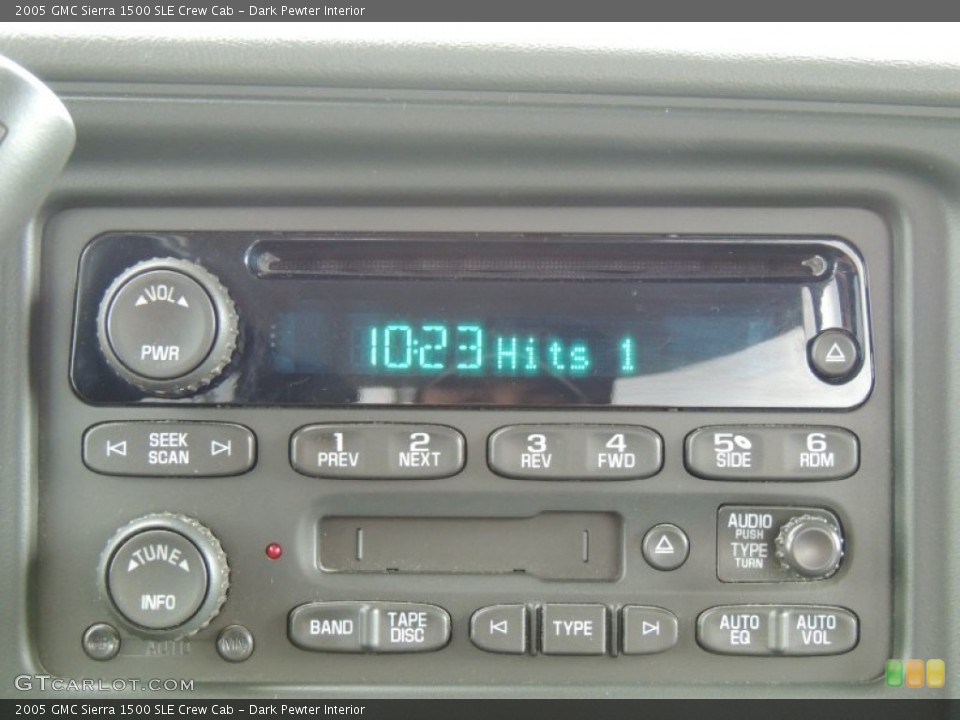 Dark Pewter Interior Audio System for the 2005 GMC Sierra 1500 SLE Crew Cab #77030361