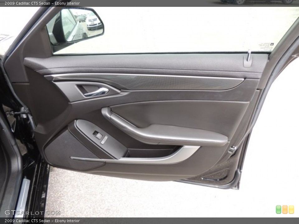 Ebony Interior Door Panel for the 2009 Cadillac CTS Sedan #77030694