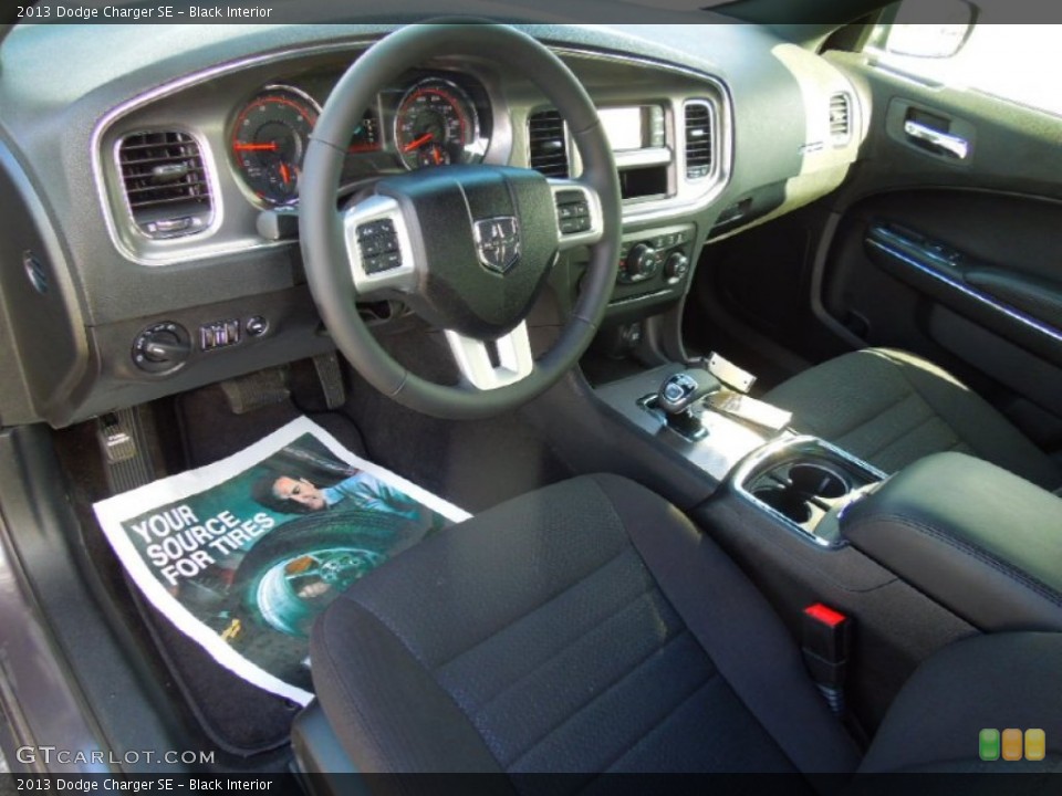 Black Interior Prime Interior for the 2013 Dodge Charger SE #77030799