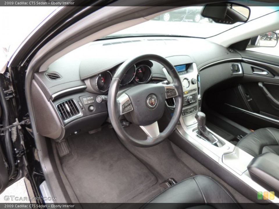 Ebony Interior Prime Interior for the 2009 Cadillac CTS Sedan #77030823