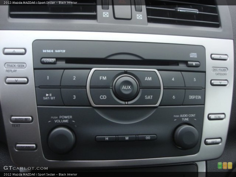 Black Interior Controls for the 2012 Mazda MAZDA6 i Sport Sedan #77030889