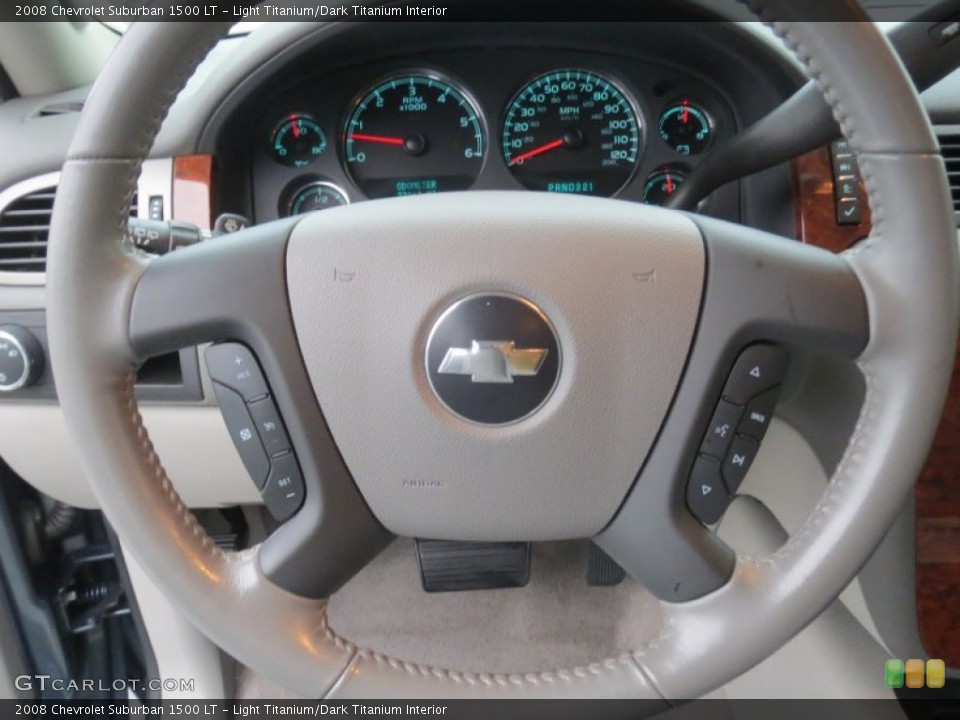 Light Titanium/Dark Titanium Interior Steering Wheel for the 2008 Chevrolet Suburban 1500 LT #77031444