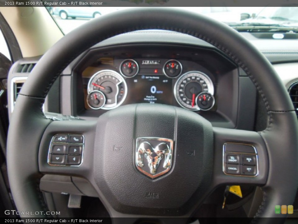 R/T Black Interior Steering Wheel for the 2013 Ram 1500 R/T Regular Cab #77031735