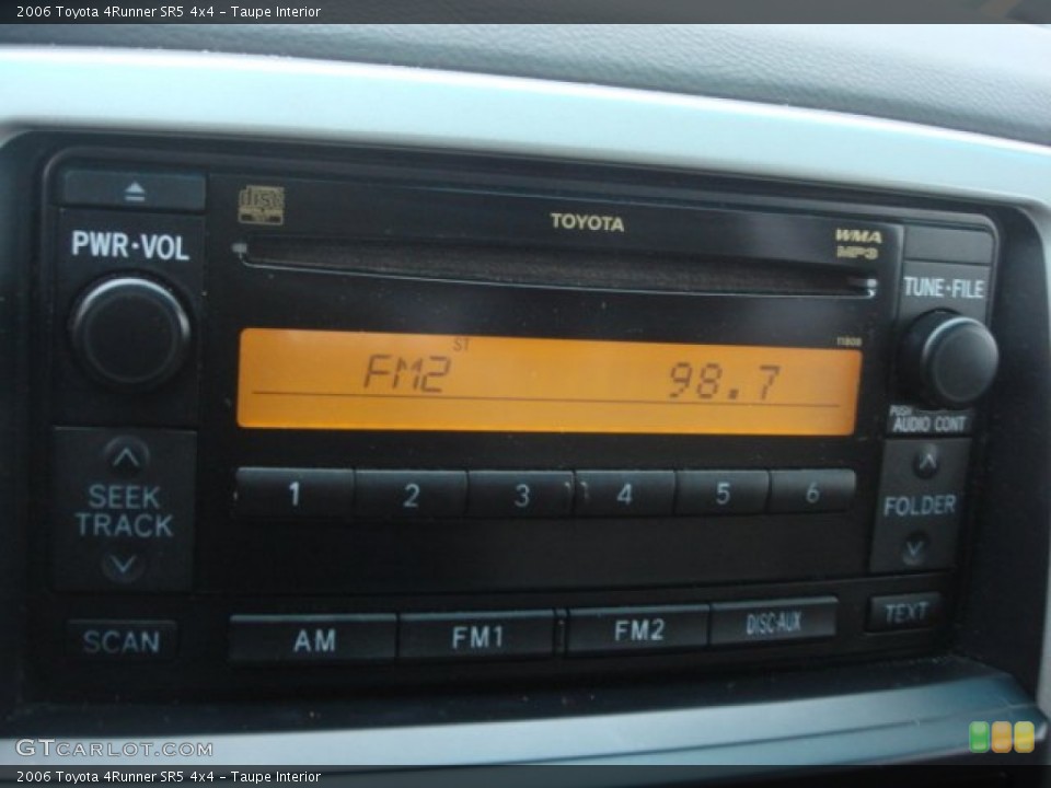 Taupe Interior Audio System for the 2006 Toyota 4Runner SR5 4x4 #77031852
