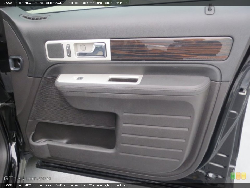 Charcoal Black/Medium Light Stone Interior Door Panel for the 2008 Lincoln MKX Limited Edition AWD #77031939