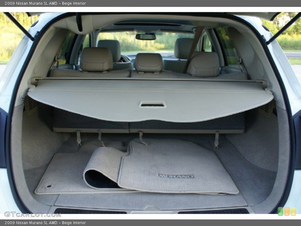 Beige Interior Trunk for the 2009 Nissan Murano SL AWD #77032003