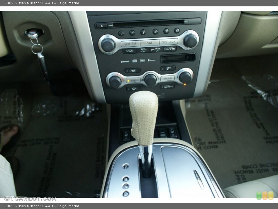 Beige Interior Controls for the 2009 Nissan Murano SL AWD #77032094