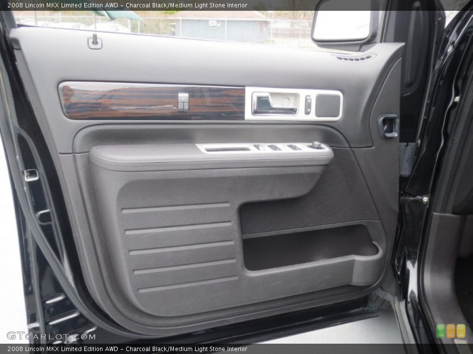 Charcoal Black/Medium Light Stone Interior Door Panel for the 2008 Lincoln MKX Limited Edition AWD #77032137