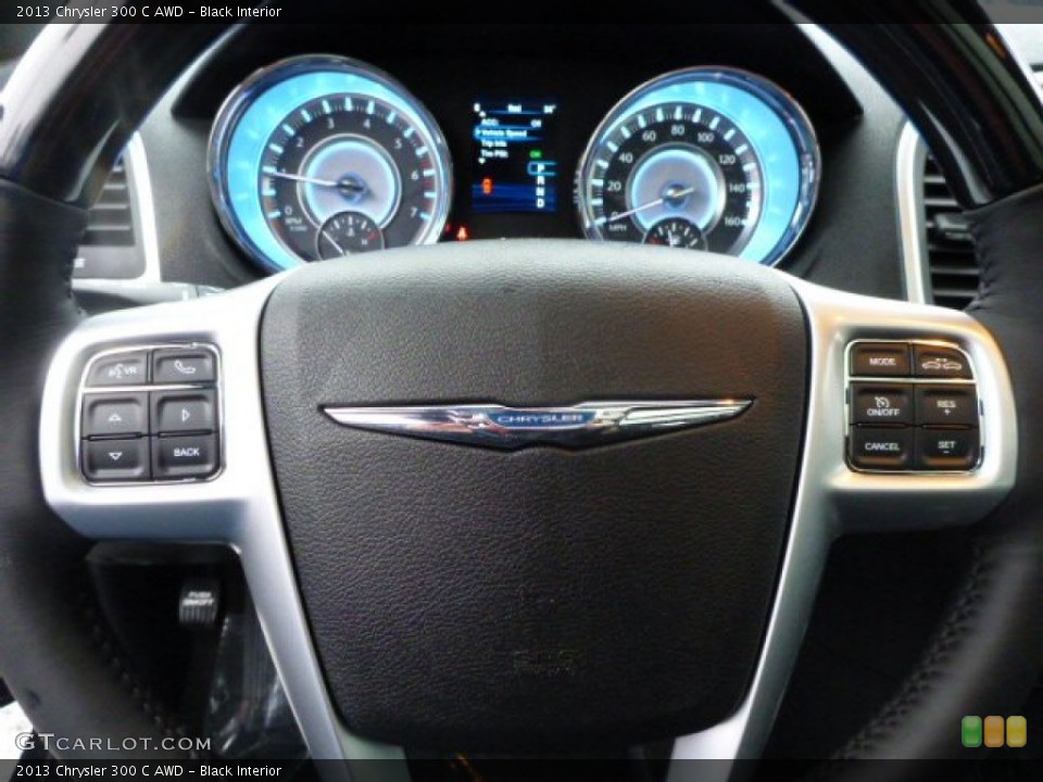 Black Interior Steering Wheel for the 2013 Chrysler 300 C AWD #77032220