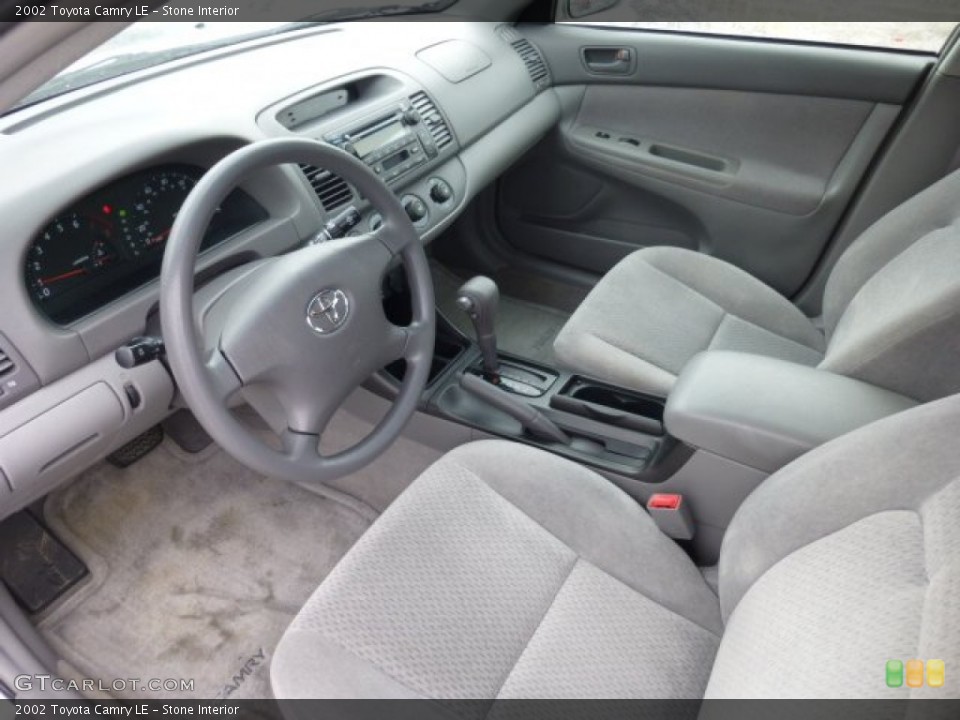 Stone Interior Prime Interior for the 2002 Toyota Camry LE #77032680