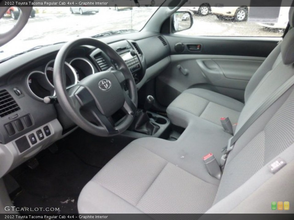 Graphite Interior Prime Interior for the 2012 Toyota Tacoma Regular Cab 4x4 #77032975