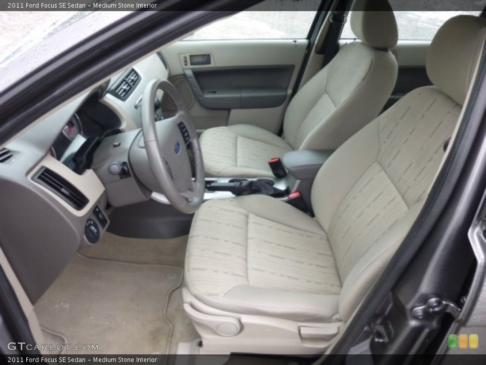Medium Stone Interior Front Seat for the 2011 Ford Focus SE Sedan #77033265
