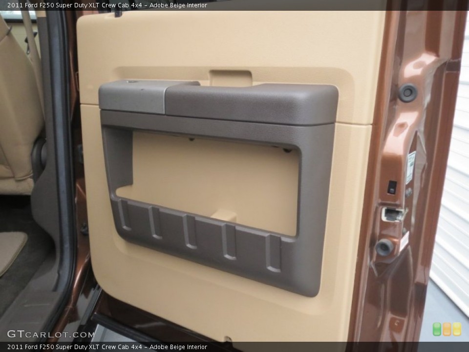 Adobe Beige Interior Door Panel for the 2011 Ford F250 Super Duty XLT Crew Cab 4x4 #77034363