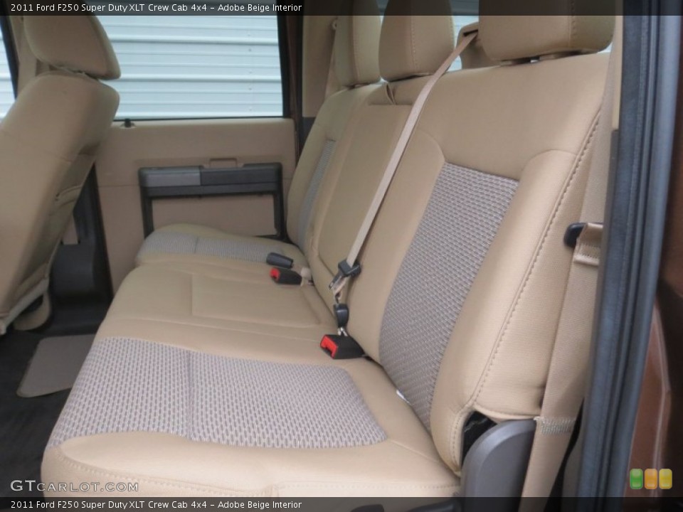 Adobe Beige Interior Rear Seat for the 2011 Ford F250 Super Duty XLT Crew Cab 4x4 #77034439