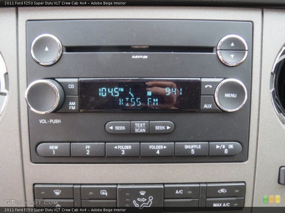 Adobe Beige Interior Audio System for the 2011 Ford F250 Super Duty XLT Crew Cab 4x4 #77034579