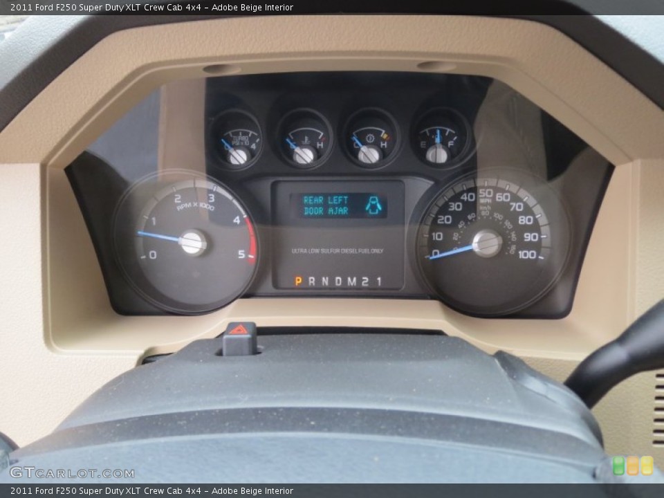 Adobe Beige Interior Gauges for the 2011 Ford F250 Super Duty XLT Crew Cab 4x4 #77034660