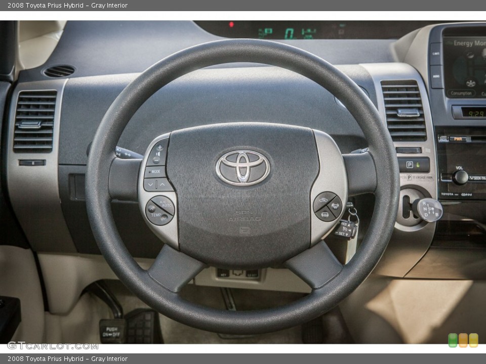 Gray Interior Steering Wheel for the 2008 Toyota Prius Hybrid #77034963