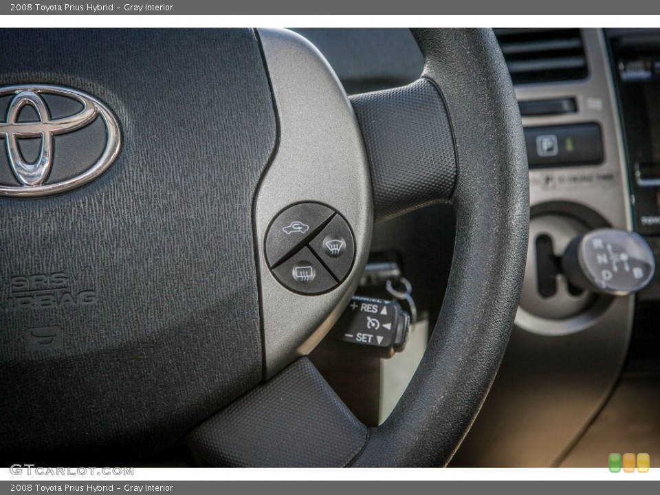 Gray Interior Controls for the 2008 Toyota Prius Hybrid #77034990
