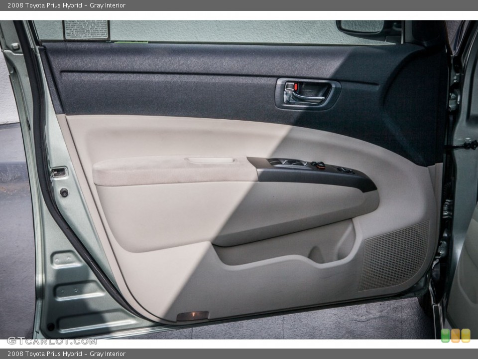 Gray Interior Door Panel for the 2008 Toyota Prius Hybrid #77035085