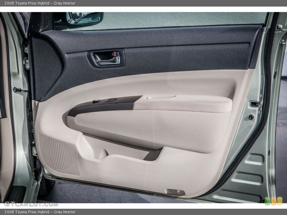 Gray Interior Door Panel for the 2008 Toyota Prius Hybrid #77035236