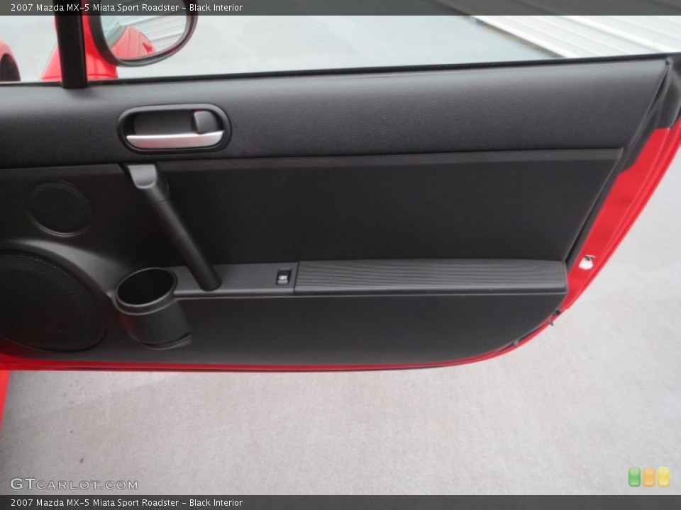 Black Interior Door Panel for the 2007 Mazda MX-5 Miata Sport Roadster #77035728