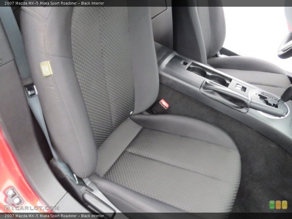 Black Interior Front Seat for the 2007 Mazda MX-5 Miata Sport Roadster #77035767