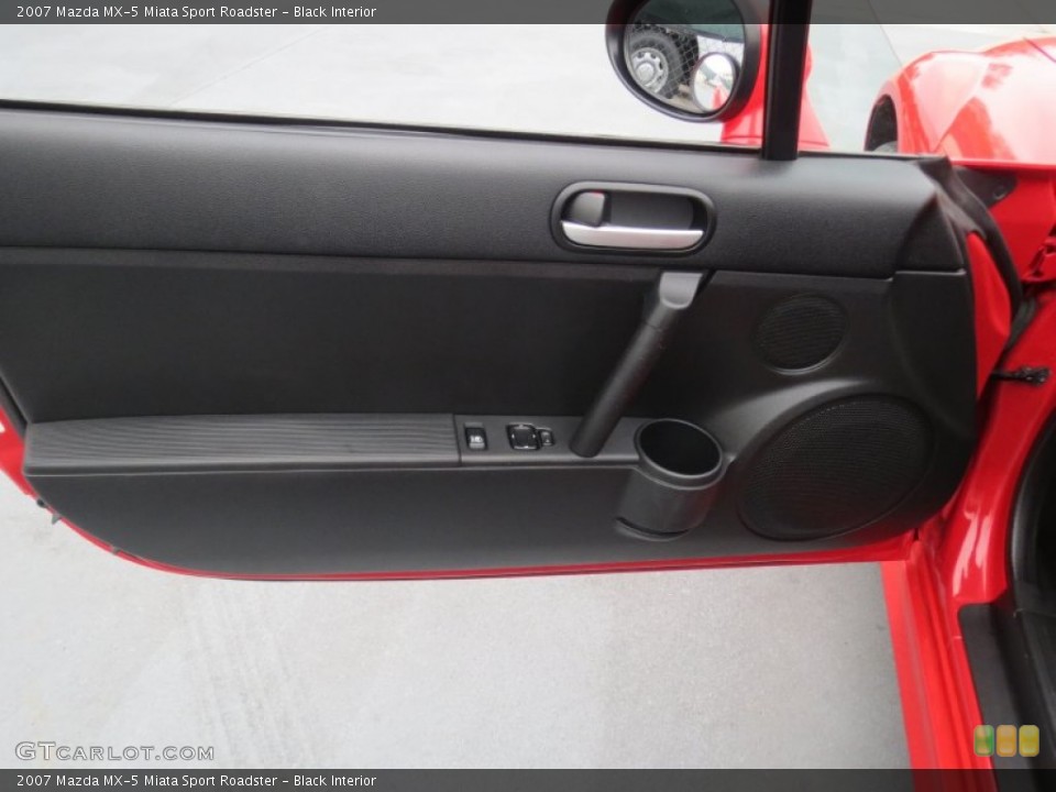 Black Interior Door Panel for the 2007 Mazda MX-5 Miata Sport Roadster #77035785
