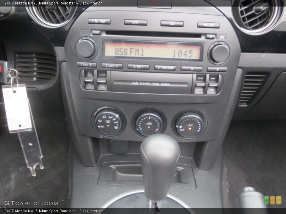 Black Interior Controls for the 2007 Mazda MX-5 Miata Sport Roadster #77035872