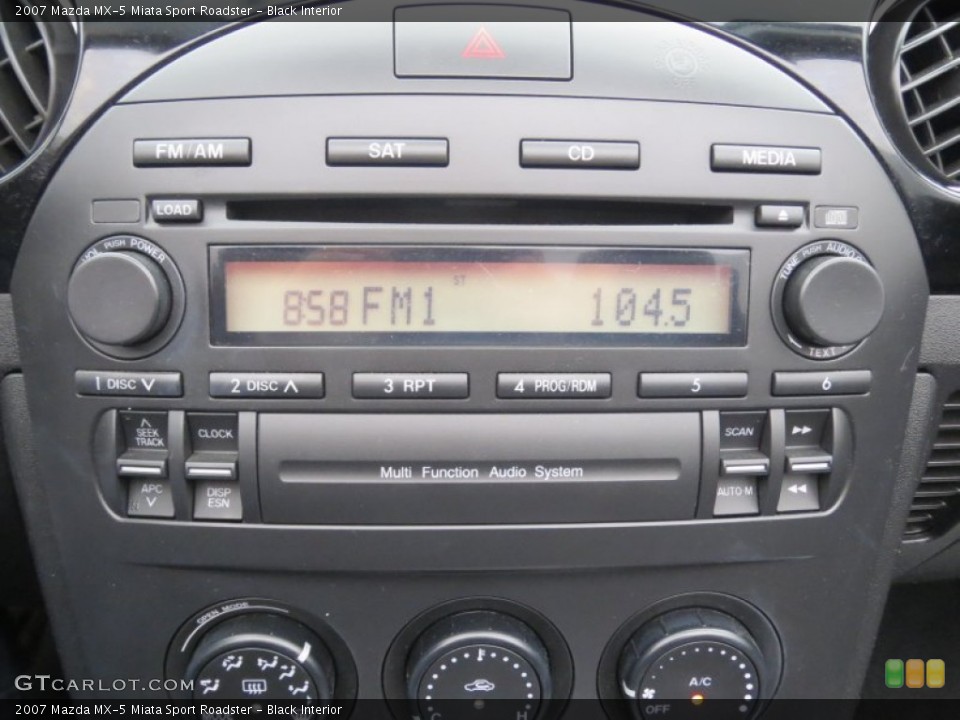 Black Interior Audio System for the 2007 Mazda MX-5 Miata Sport Roadster #77035888