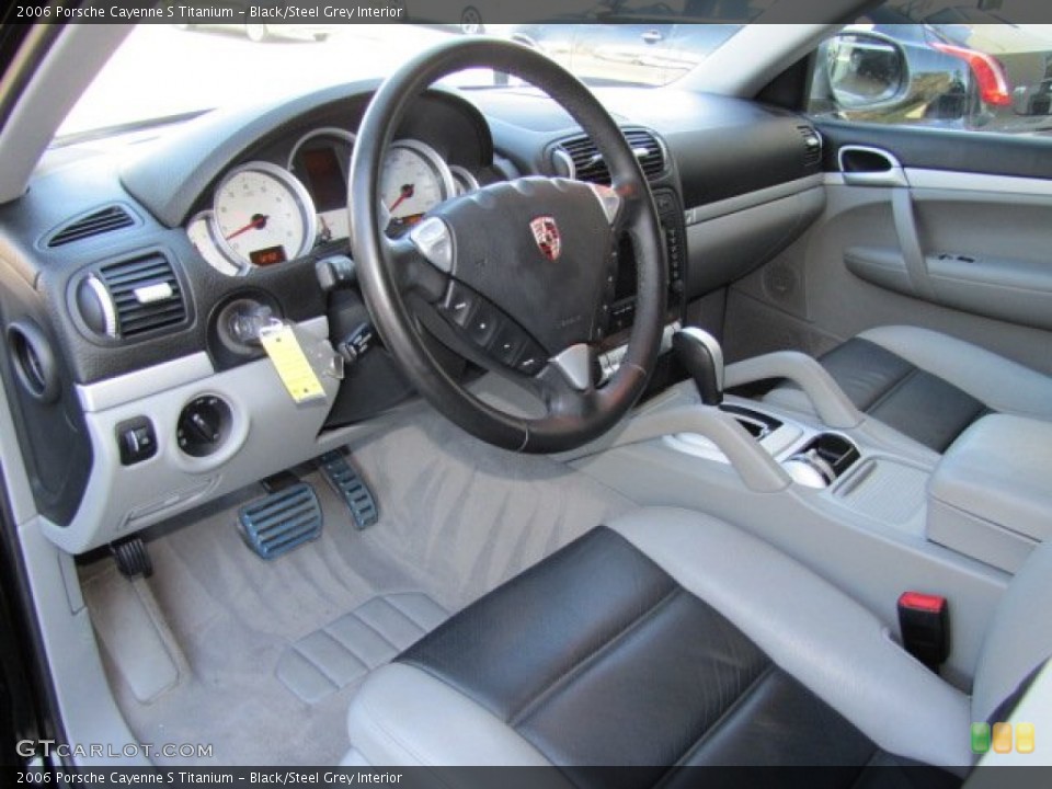 Black/Steel Grey Interior Prime Interior for the 2006 Porsche Cayenne S Titanium #77036186