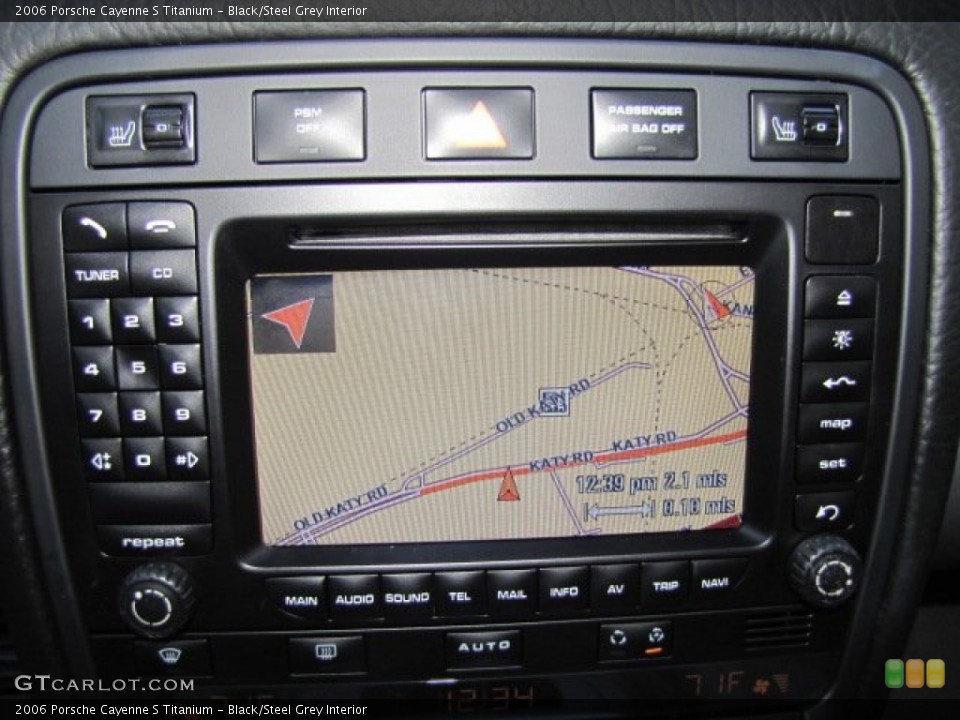Black/Steel Grey Interior Navigation for the 2006 Porsche Cayenne S Titanium #77036364