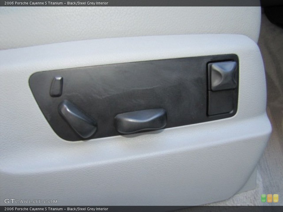 Black/Steel Grey Interior Controls for the 2006 Porsche Cayenne S Titanium #77036449