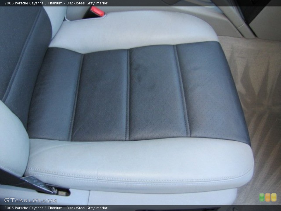 Black/Steel Grey Interior Front Seat for the 2006 Porsche Cayenne S Titanium #77036478