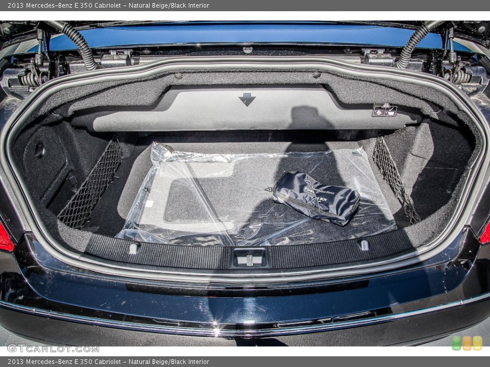 Natural Beige/Black Interior Trunk for the 2013 Mercedes-Benz E 350 Cabriolet #77036524