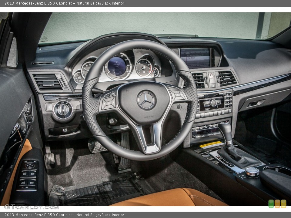 Natural Beige/Black Interior Dashboard for the 2013 Mercedes-Benz E 350 Cabriolet #77036554