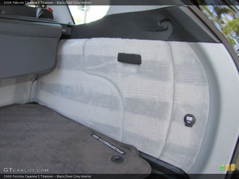 Black/Steel Grey Interior Trunk for the 2006 Porsche Cayenne S Titanium #77036579