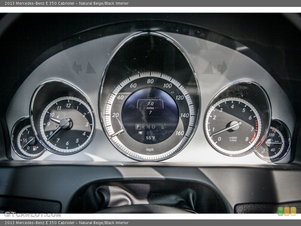 Natural Beige/Black Interior Gauges for the 2013 Mercedes-Benz E 350 Cabriolet #77036589