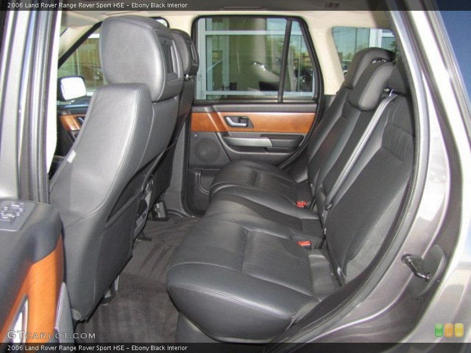 Ebony Black Interior Rear Seat for the 2006 Land Rover Range Rover Sport HSE #77037224