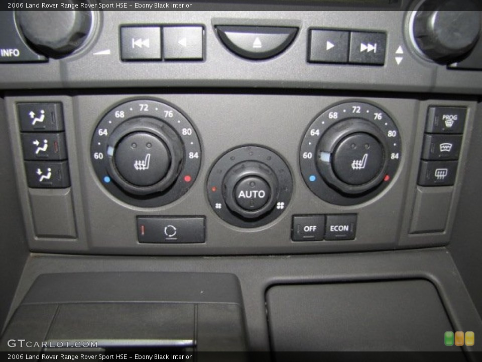 Ebony Black Interior Controls for the 2006 Land Rover Range Rover Sport HSE #77037519