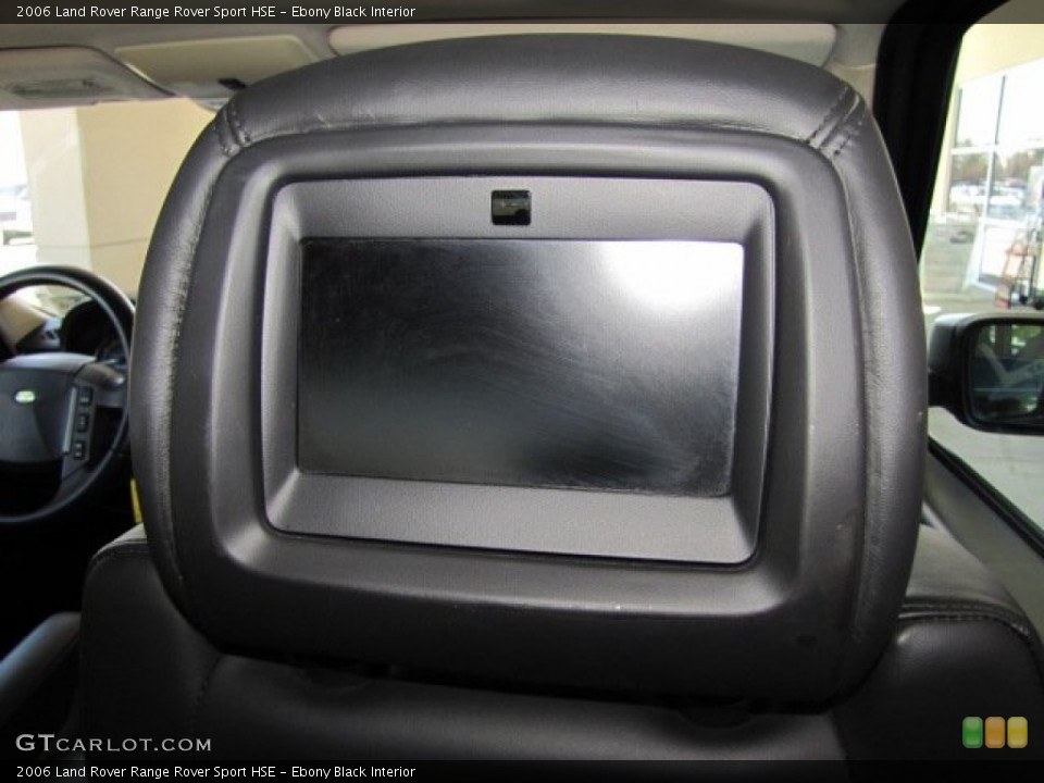 Ebony Black Interior Entertainment System for the 2006 Land Rover Range Rover Sport HSE #77037667
