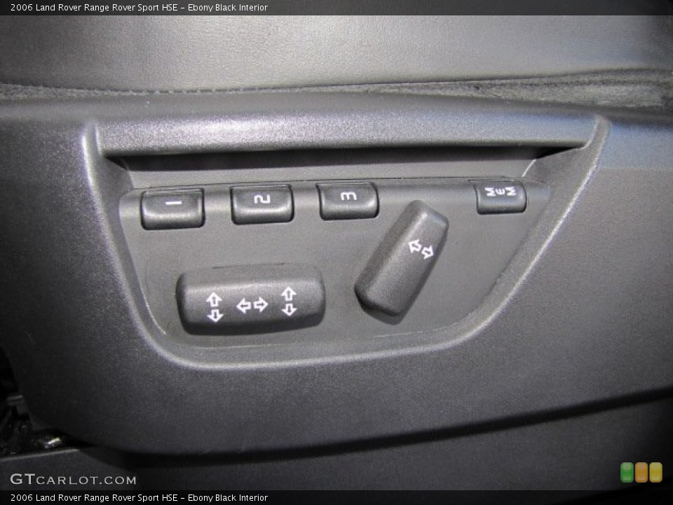 Ebony Black Interior Controls for the 2006 Land Rover Range Rover Sport HSE #77037831