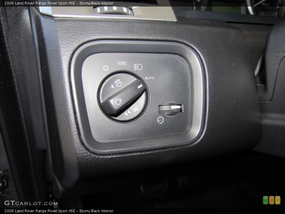 Ebony Black Interior Controls for the 2006 Land Rover Range Rover Sport HSE #77037838